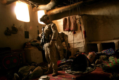 Interior of an Afghan home