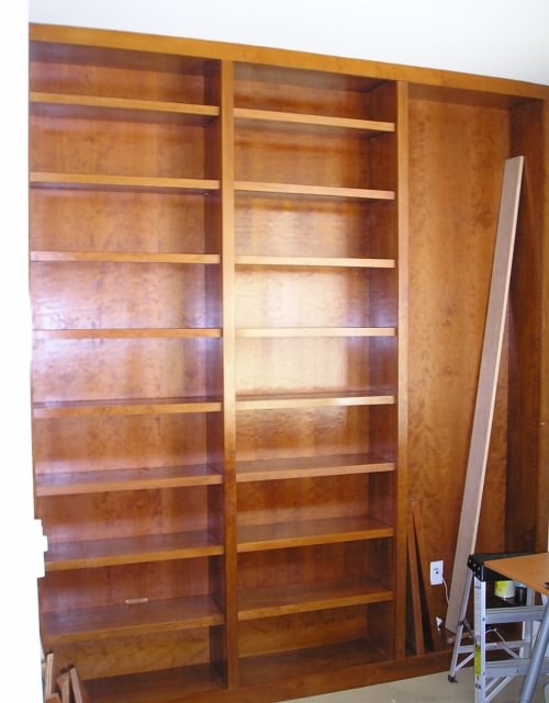 Tall bookcases in Cherry